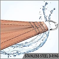 Vista 5 de ShadeMart 4' x 9' Marrón Toldo impermeable de vela para sol, toldo rectangular de tamaño personalizado resistente al agua, toldo para patio, jardín