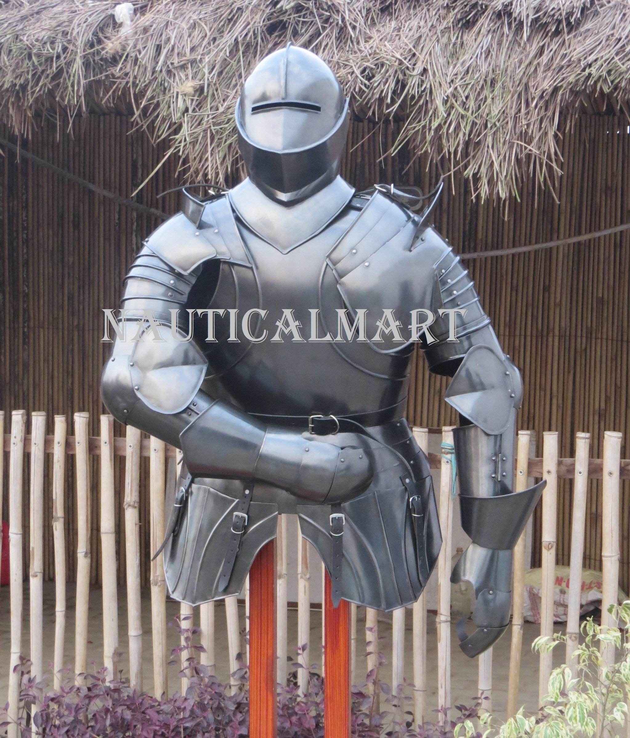 NauticalMart Medieval Suit of Armor Renaissance Italian Steel Half Armor Halloween