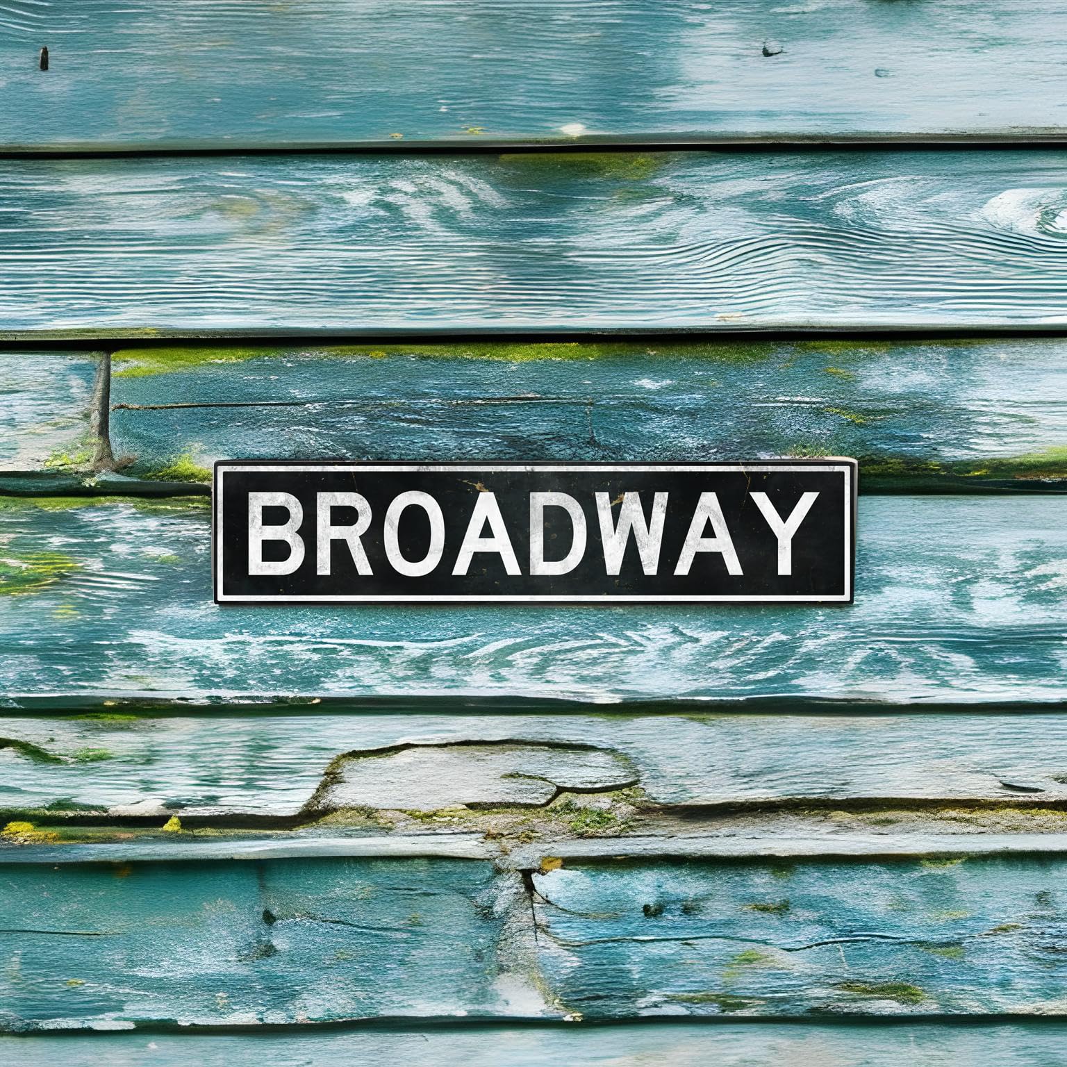 Amazon.com: Broadway Metal Sign 18x4 - Embossed Vintage Aluminum