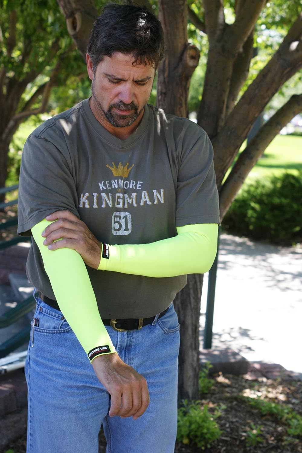 Missing Link SPF 50 Turn Signals ArmPro (HiViz Green, Small)