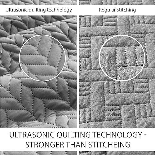 Miniatura 4 de IR Imperial Rooms - Juego de colcha tamaño Queen (90 x 96 pulgadas) + 2 fundas de almohada (20 x 26 + 2 pulgadas), 3 piezas, colcha ligera