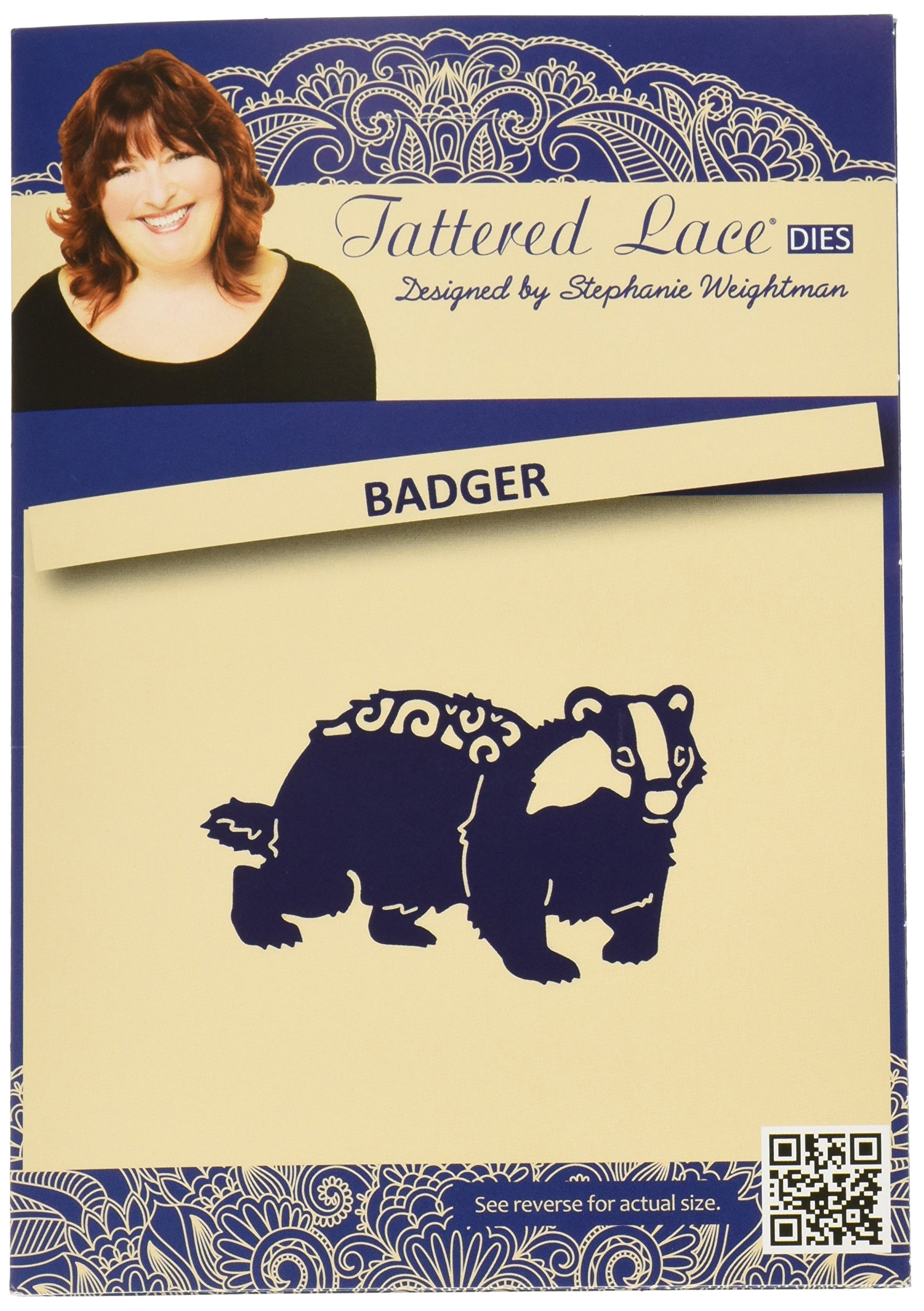 Create And Craft Multicolour Tattered Lace Metal Die Badger