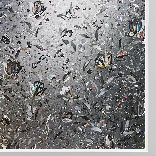 Miniatura 37 de Kromapolis Película de privacidad para ventana, cubierta de vinilo para vidrio, película decorativa de vitral, esmerilada para ventana, se adhiere