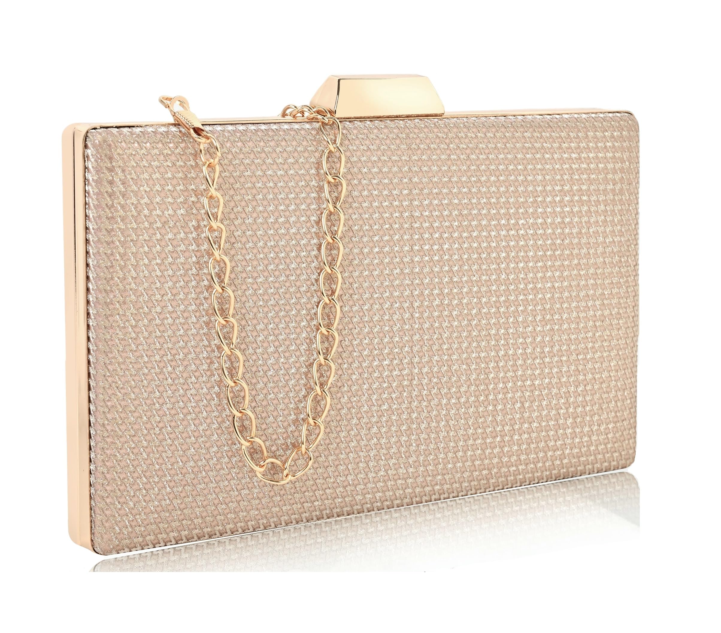ADISA shimmer formal party clutch with gold chain for women and girls (CL100-GOL_Gold) (B0CLJGWT3R) Amazon Price History, Amazon Price Tracker