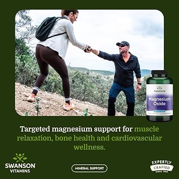 Swanson Magnesium 200 Milligrams 250 Capsules