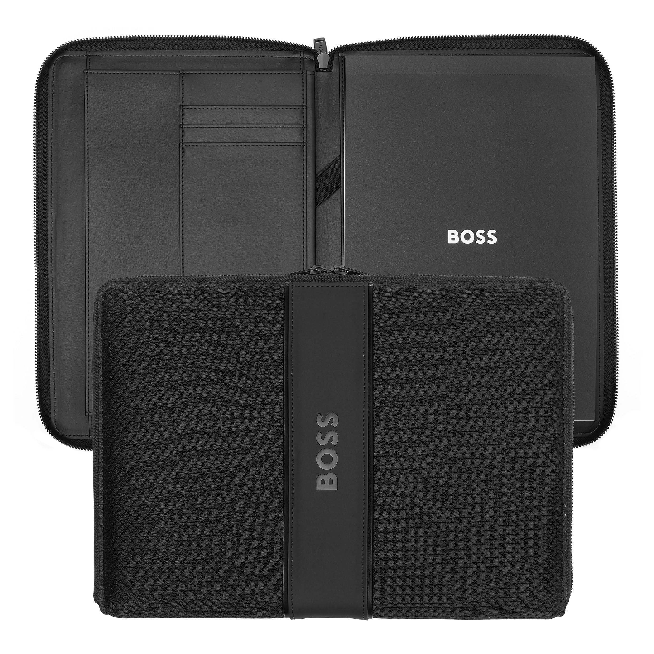Hugo Boss Cartellina per conferenze Arche, formato A4, colore: nero