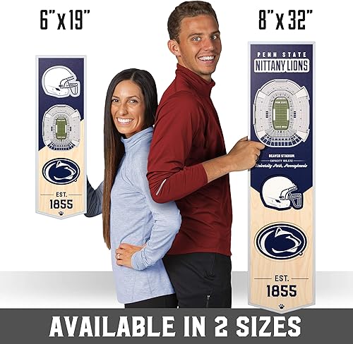 Miniatura 126 de YouTheFan NCAA 3D StadiumView 8x32 Banner