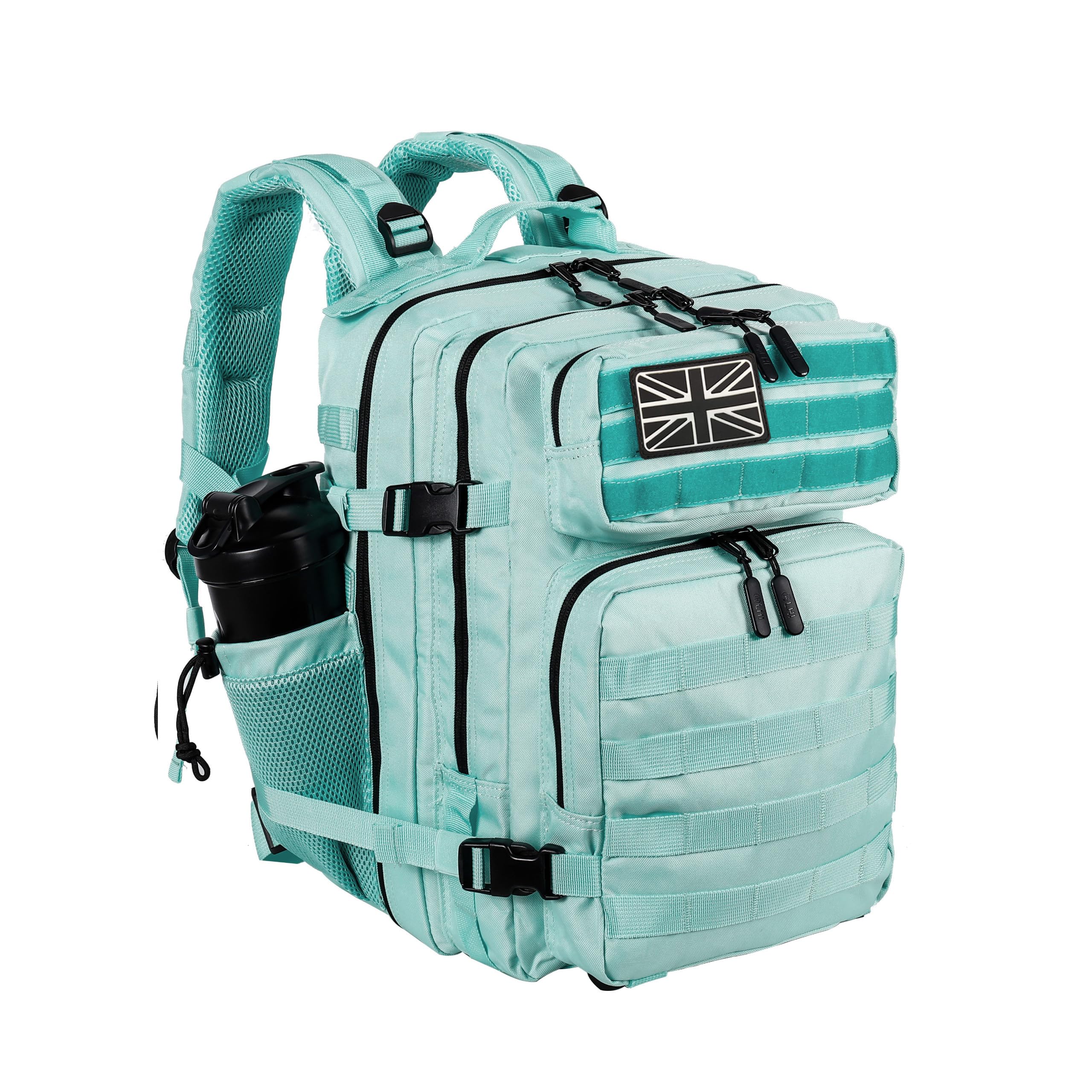 LHI Tactical Military Backpack for Men and Women 35L Army Assault Pack Bag Small Rucksack with Bottle Holder - Mint green โ image 1