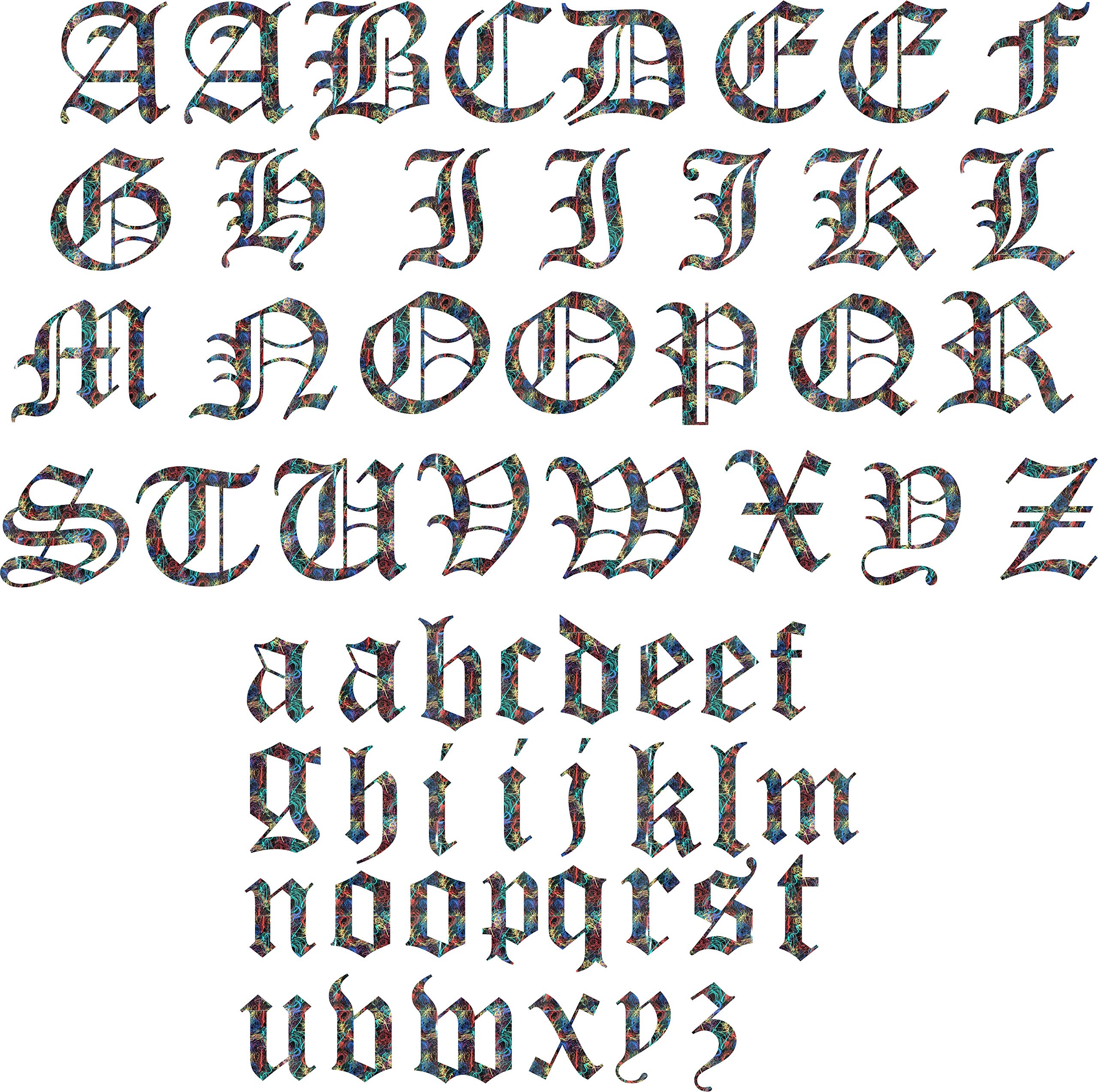 Amazon.co.jp: SEC Apparel オールドイングリッシュ アイロン接着文字
