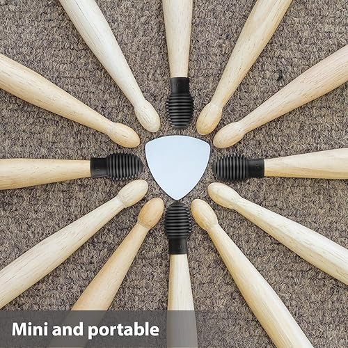 Miniatura 5 de 4 piezas de tambor silenciador de tambor de silicona para baqueta, consejos de práctica silenciosos, accesorio de percusión, accesorio de repuesto