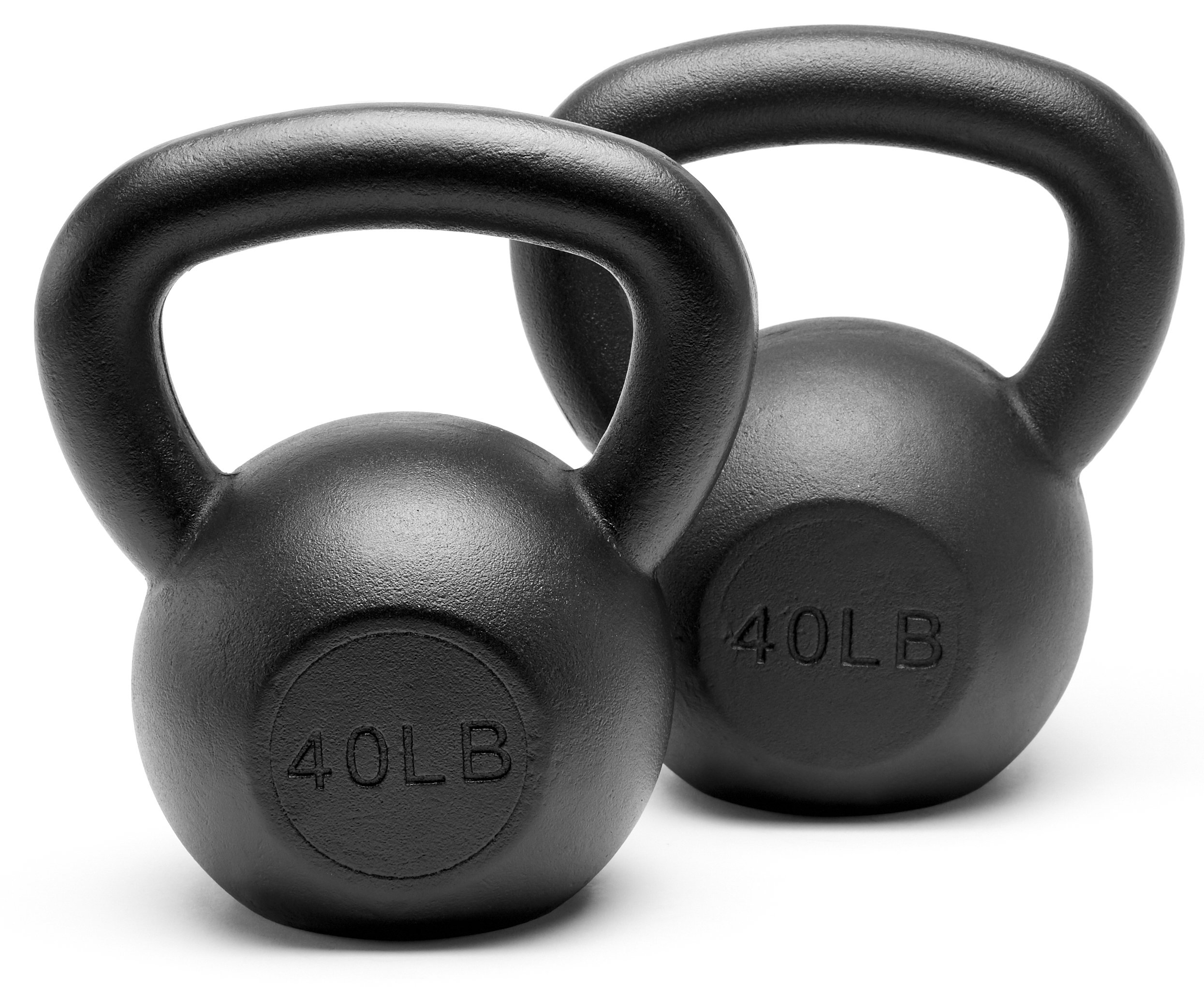 Unipack Powder Coated Solid Cast Iron Kettlebell Weights Set 5lb to 45lb Various Combination
