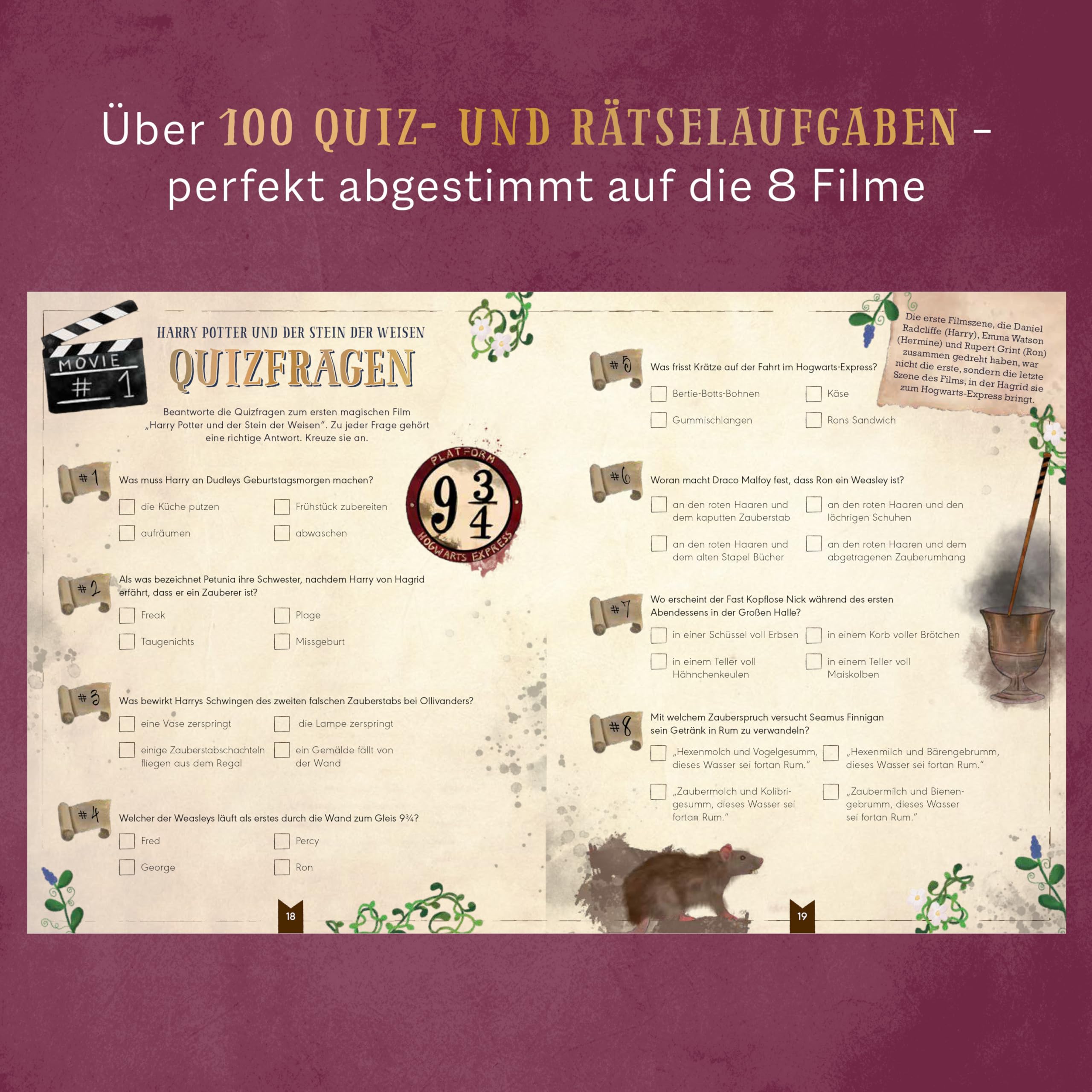 Das inoffizielle Film-Rätselbuch für Potter-Fans. Über 100 Rätsel, Quizfragen und Knobelaufgaben zu den Kino-Erfolgen: Marisa & Lillian Hart machen ... zum zauberhaften Rätsel-Event! (Harry Potter)