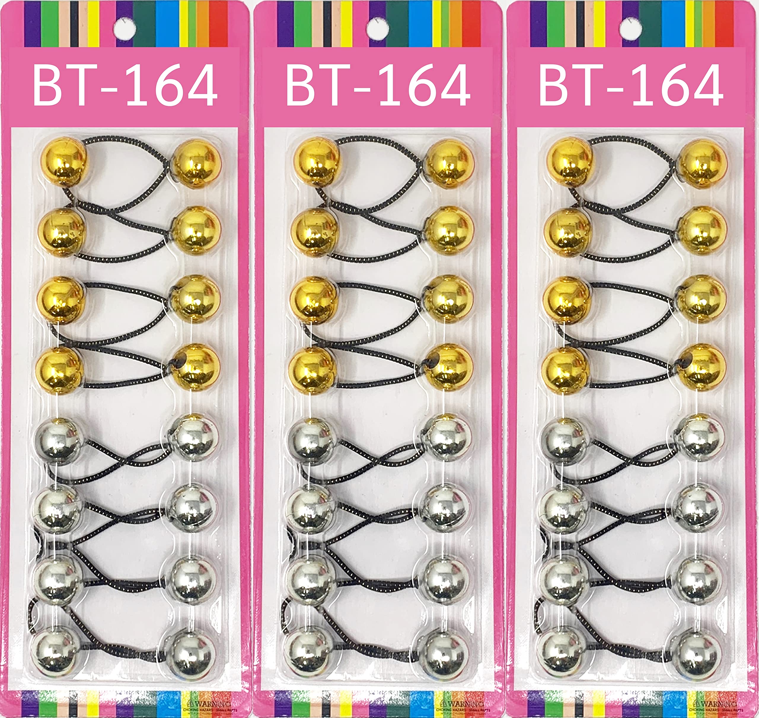 Cripsy Collection Crispy Girls Twinbead Multi Cute Design Ponytail Elastics Pack Of 3