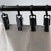 Vista 6 de 20 ganchos para lavandería, pasadores de plástico para ropa, clips de suspensión súper fuertes, ganchos giratorios para tienda de ropa, hogar