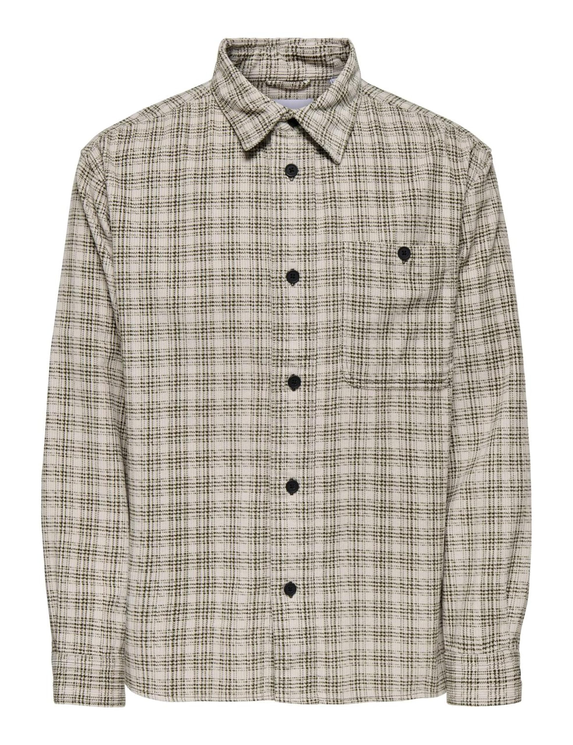 ONLY & SONS Onswaleed Corduroy Overshirt 0345, Olive Night, XL