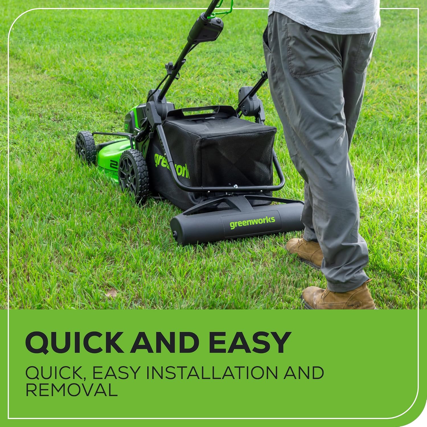Greenworks Lawn Striping System (Compatible with All Greenworks 16” – 22” Lawn mowers)