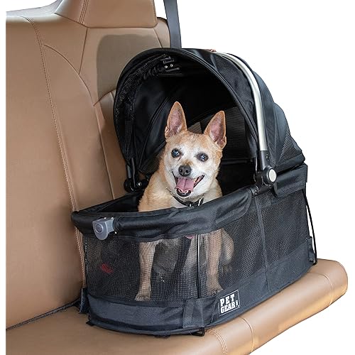 Pet Gear View 360 Pet Safety Carrier & Car Seat for Small Dogs & Cats Push Button Entry,Available in 7 Colors