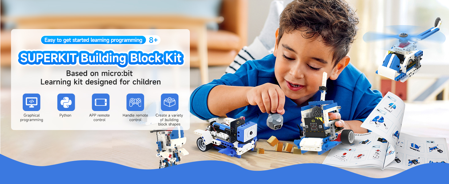 Amazon.com: Yahboom Micro:bit Building Robot Kit 16 in 1 STEM