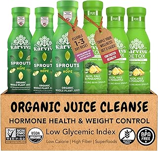 Karviva Organic Juice Cleanse for Liver Detox & Hormone Health - Ancient...