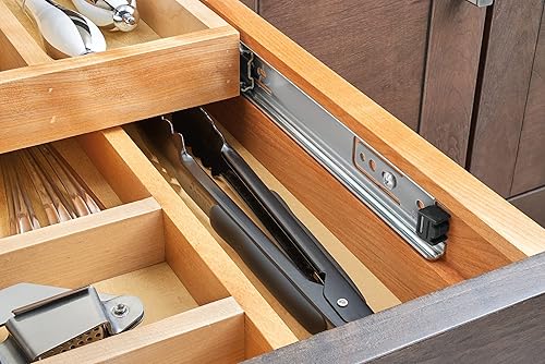 Miniatura 10 de Rev-A-Shelf Sistema de cajones de repuesto de dos niveles con cierre suave, color marrón claro