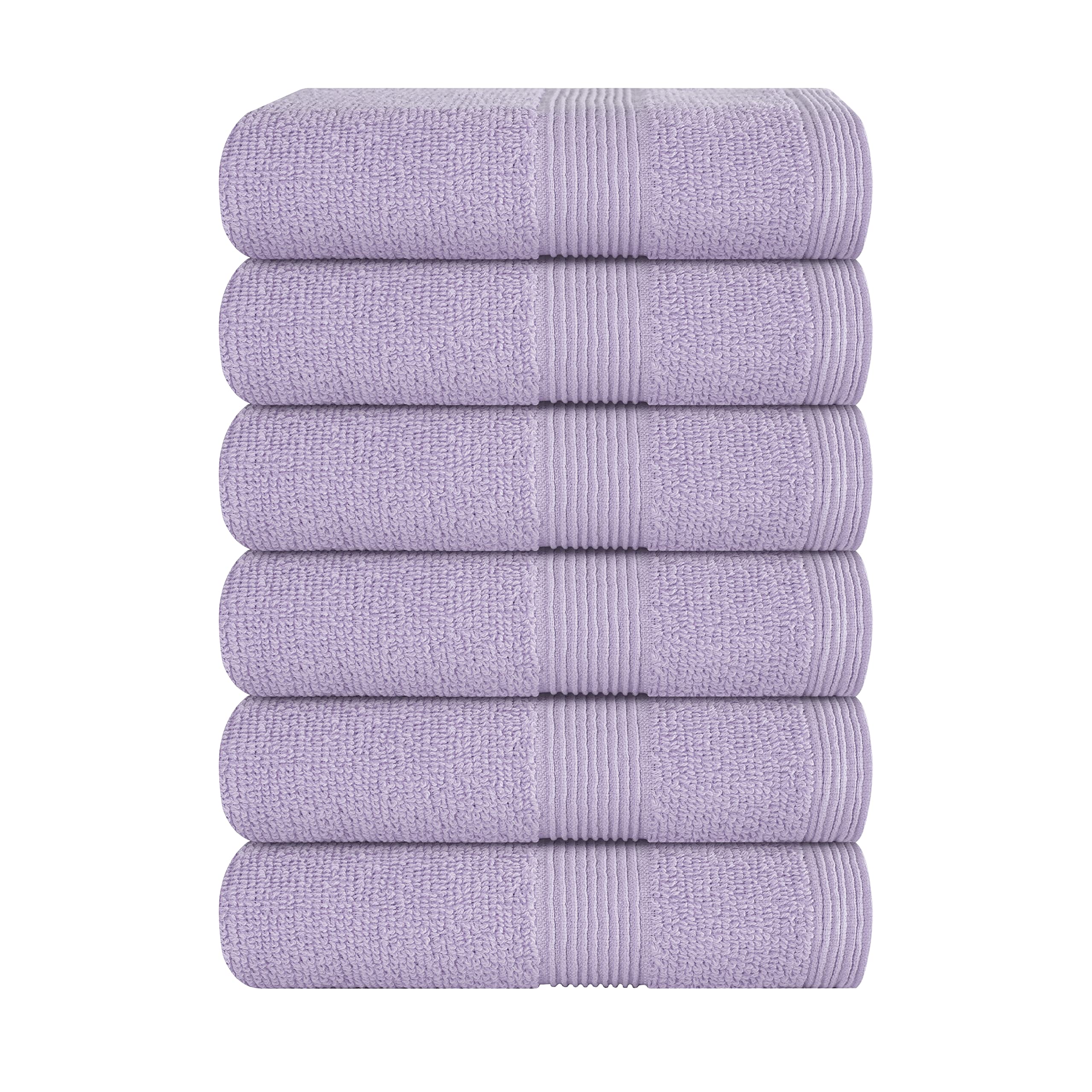 BELIZZI Home Juego de Toallas de Mano Ultra Suaves de 6 Piezas, 16 x 28-100% algodón Hilado en Anillo, Duradero y Muy Absorbente, baño, Cocina, Gimnasio, SPA y Limpieza General