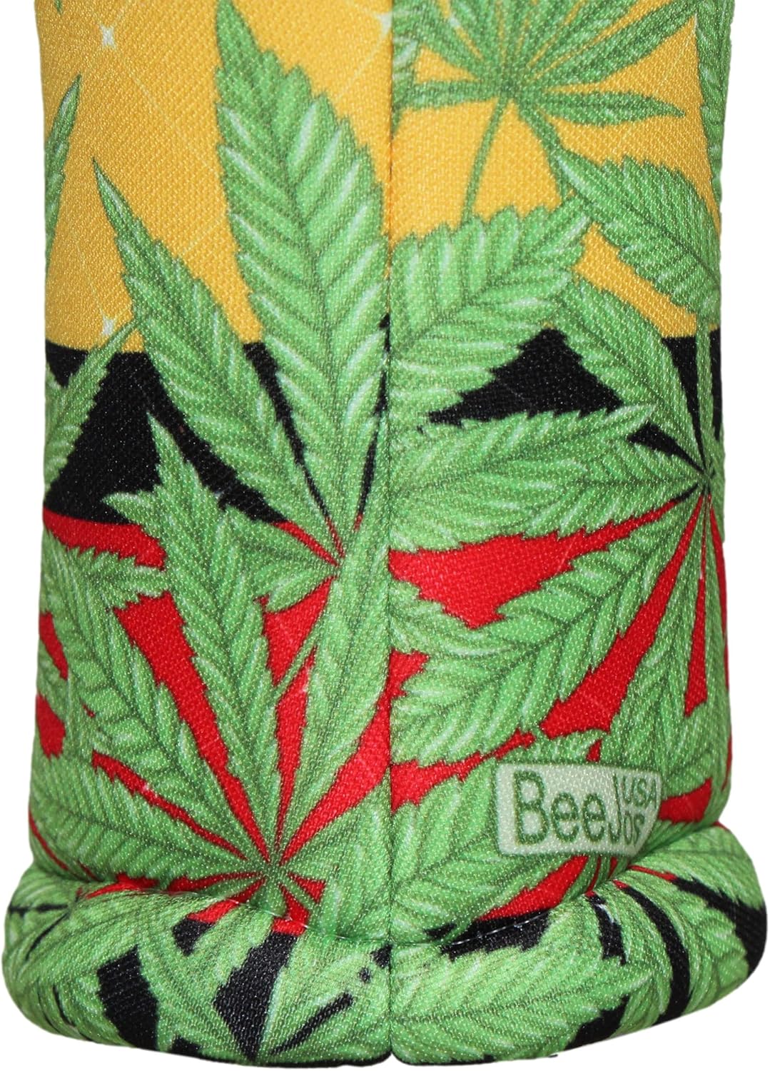 Rasta Marijuana Leaf | BeeJoss Golf Club Headcover | Driver Fairway Hybrid-Sold Separately | Handmade in USA