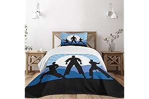 Ninja Bedding: Kung Fu Sun Rays Bedspread