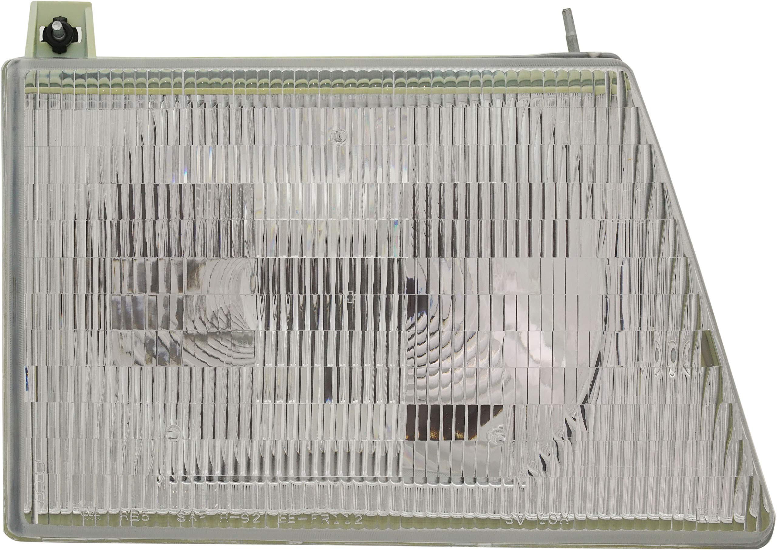 Evan-Fischer Headlight Assembly Compatible with 1997-2002 Ford E-150 Econoline/E-250 Econoline Halogen, Composite Type, Passenger Side