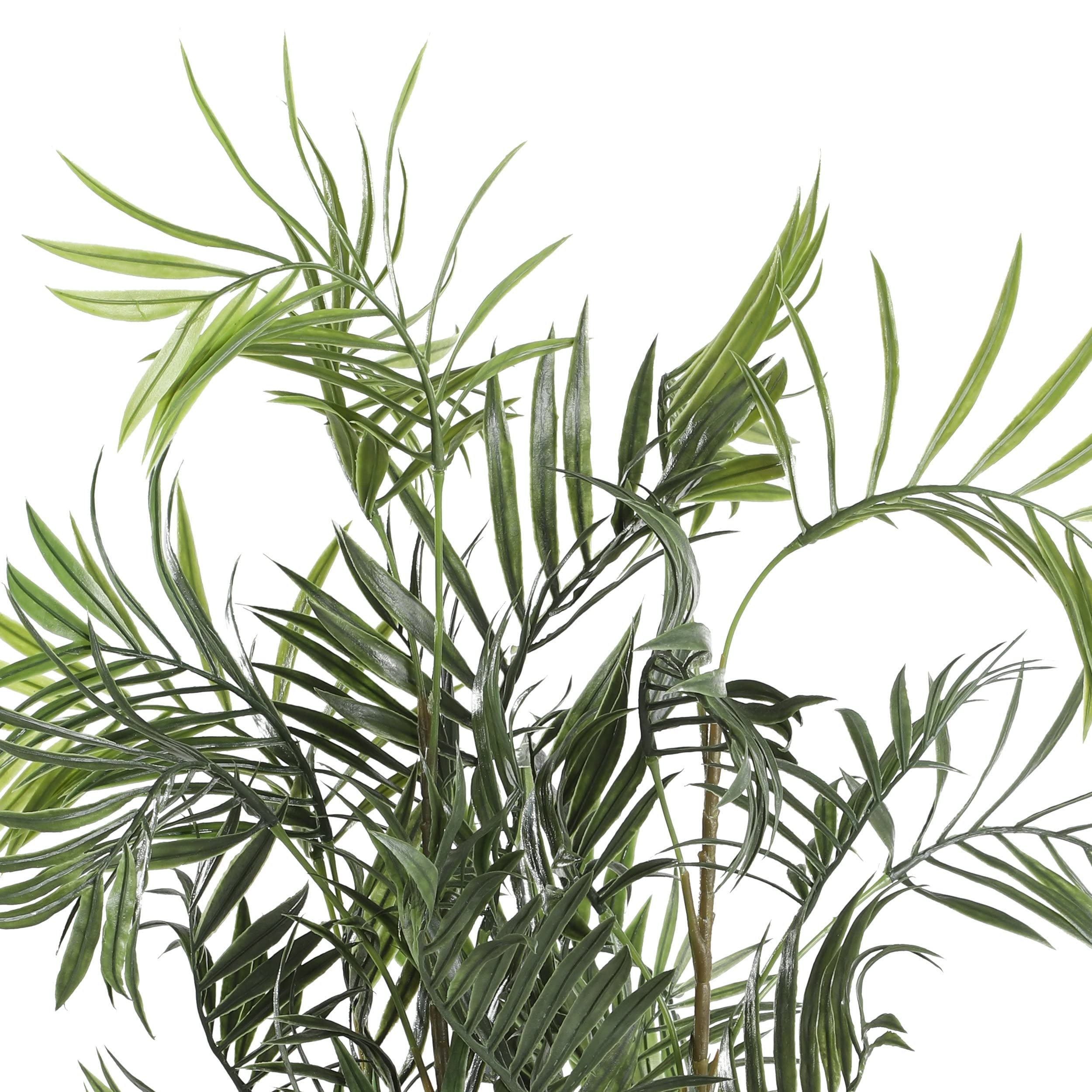 EGLO LIVING Kunstpflanze Tobetsu,75 cm künstliche Zimmerpflanze | Palme im Topf, naturgetreue Wohnzimmer Deko Pflanze, Kunstpalme groß, grüner Kunststoff und Paper Pulp