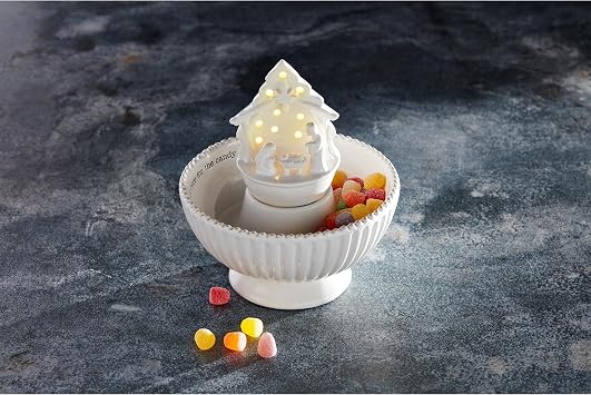 Mud Pie Light Up Nativity Sitter; 4 1/2 x 2 3/4