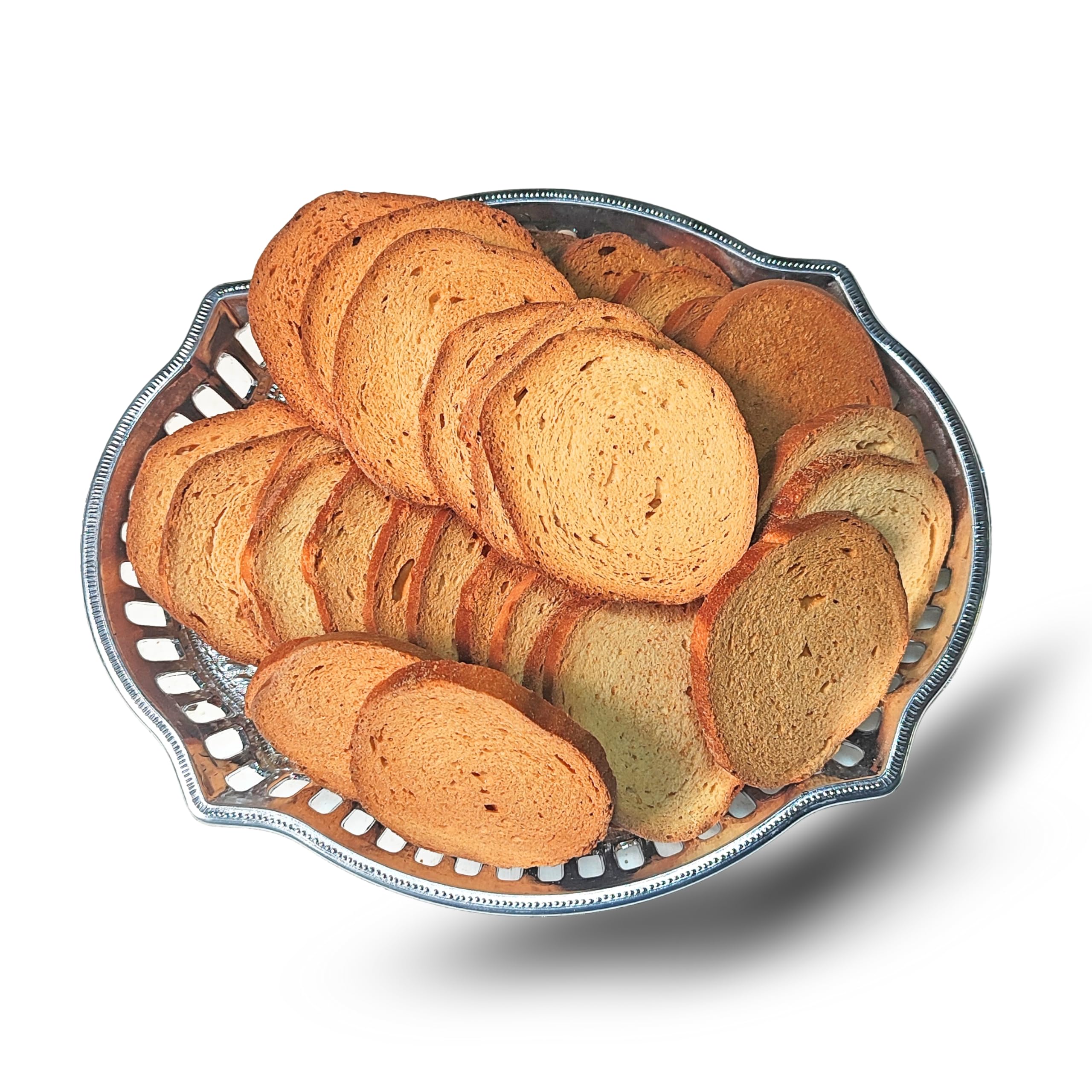 SKYPLUS Crispy Rusk toasted Crunchy Tea Biscuits | Baked Toast Rusks | Healthy Breakfast & Snack | Long Shelf Life | Ideal for Dipping in Tea, Coffee Milk (Classic Butter, Milk Flavor)