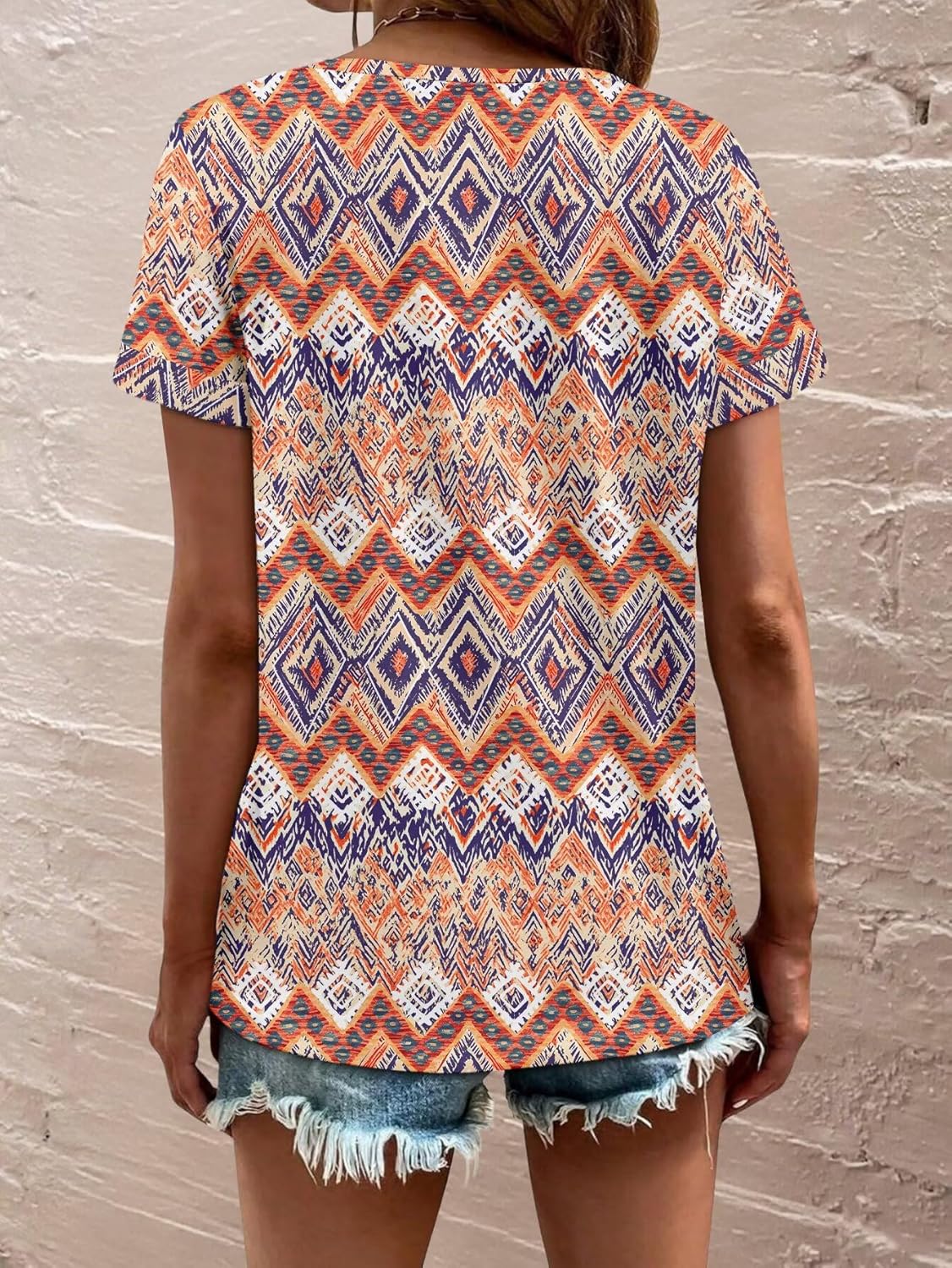 Bliwov Womens Tops Summer Spring Short Sleeve T Shirts 2026 Trendy Cute Outfits Boho Blouses Beach Vacation Fashion Clothes - Image 2