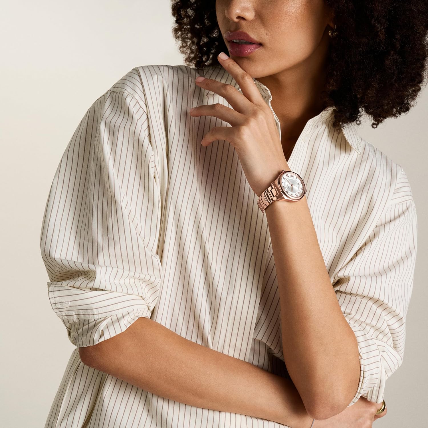 Fossil Gilmore watch on a wrist