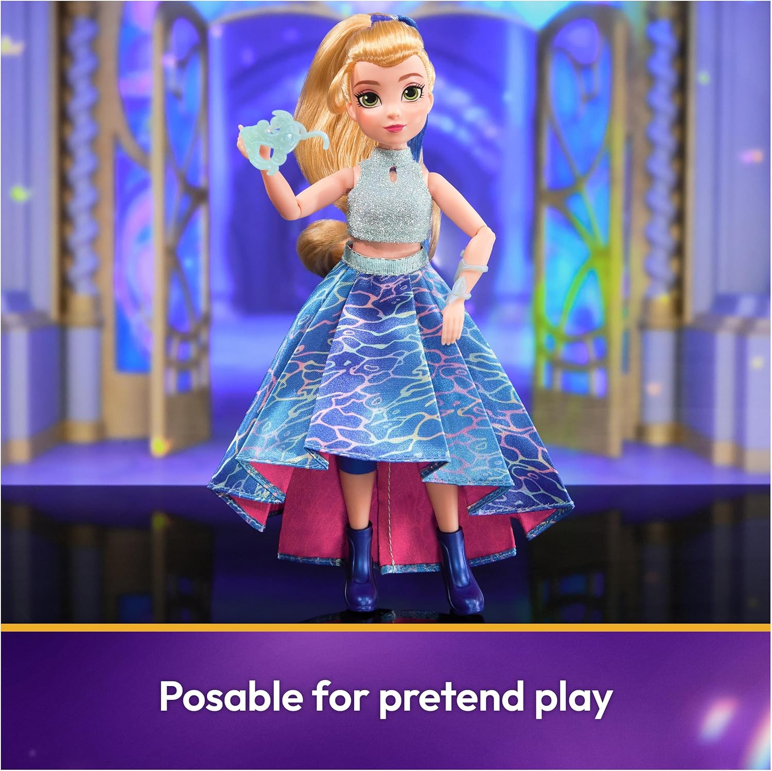 Unicorn Academy, Isabel Masquerade Ball Doll with 11 Accessories, 9.5”, Dolls & Unicorn Toys for Girls - Image 4