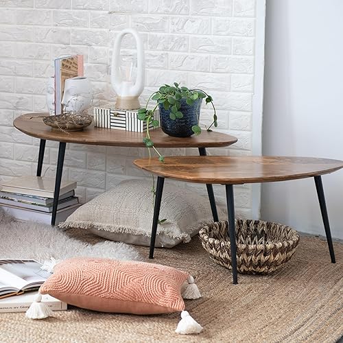 Miniatura 6 de Bloomingville Organizador pequeño de fibra de plátano y buri tejido para almacenamiento, cesta natural y marrón