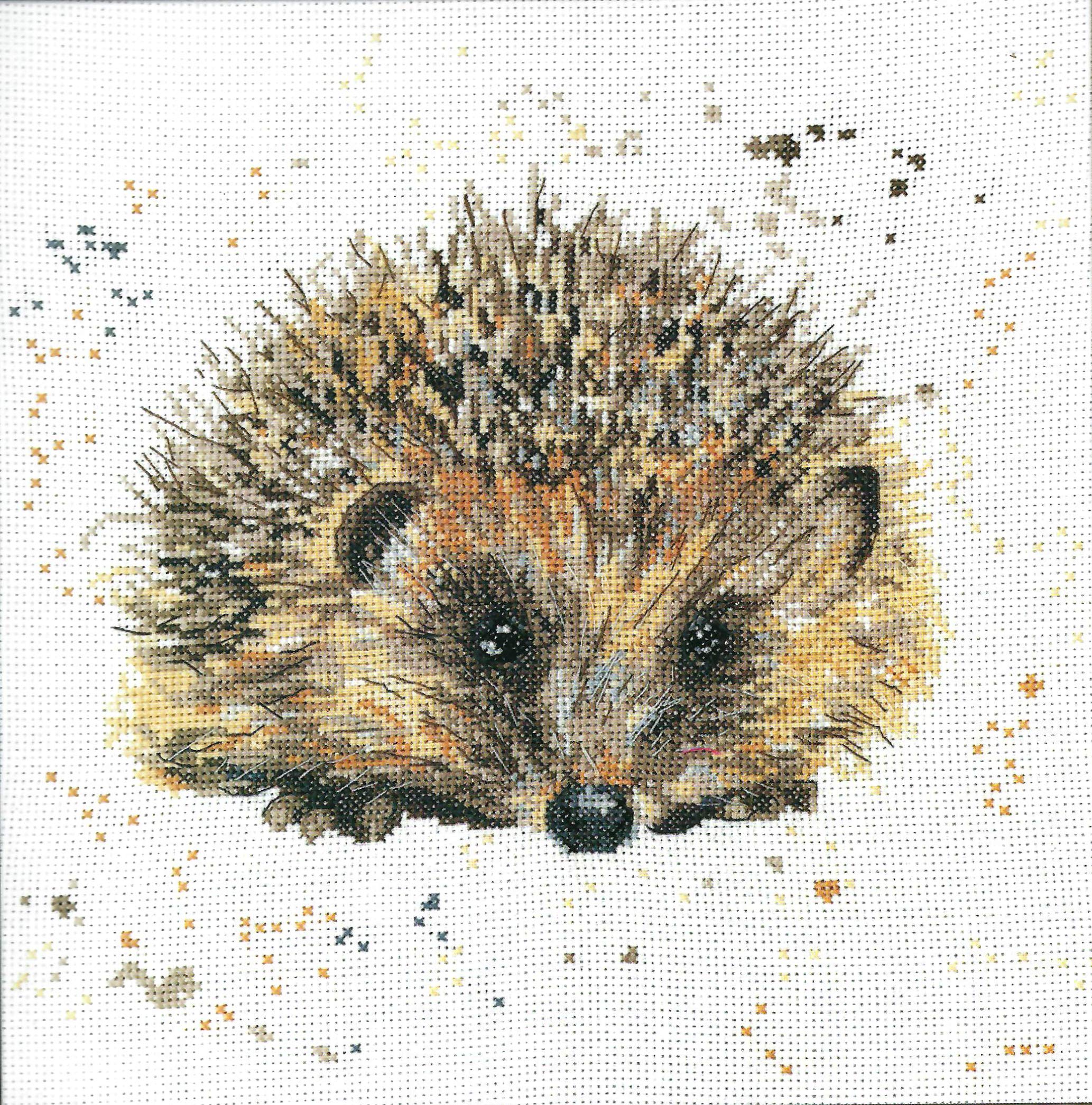 Creative World of Crafts BMCS05 Harley the Hedgehog Cross Stitch Kit