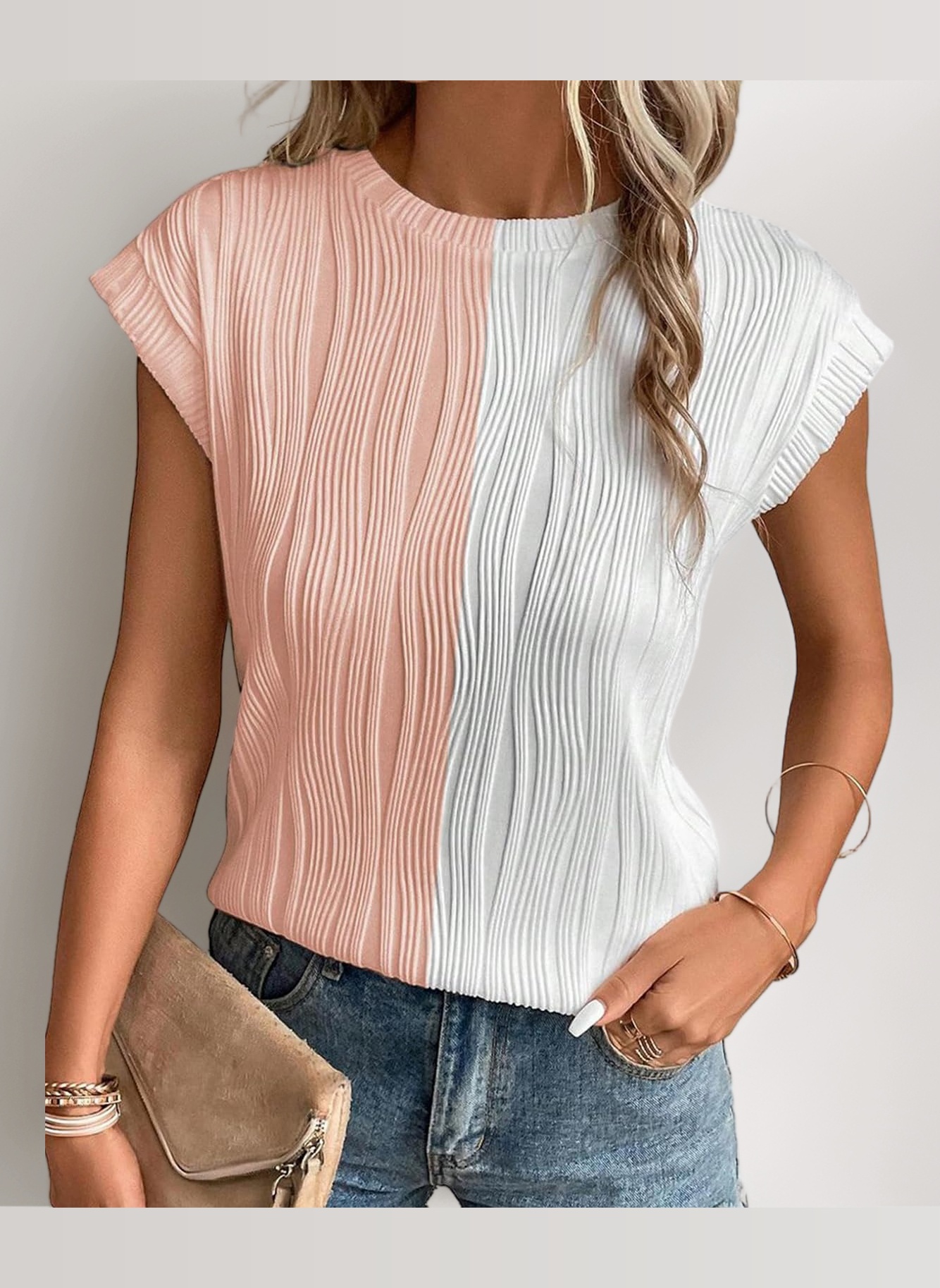 Short Sleeve Tops Round Neck Blouse Tees for Women Ladies Knit Solid Casual T Shirts S-XXL