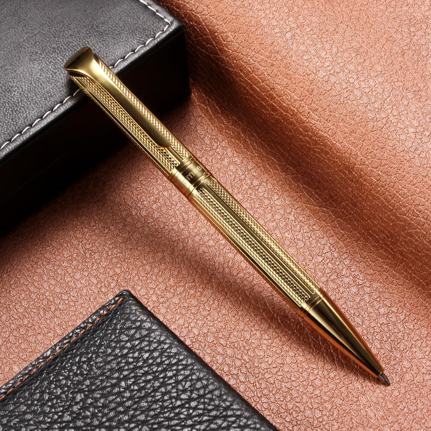 GOLD ボールペン 本体 専用ボックス付き Amazon | Penneed ボールペン ギフトボックス付き 格納式ペン メンズ