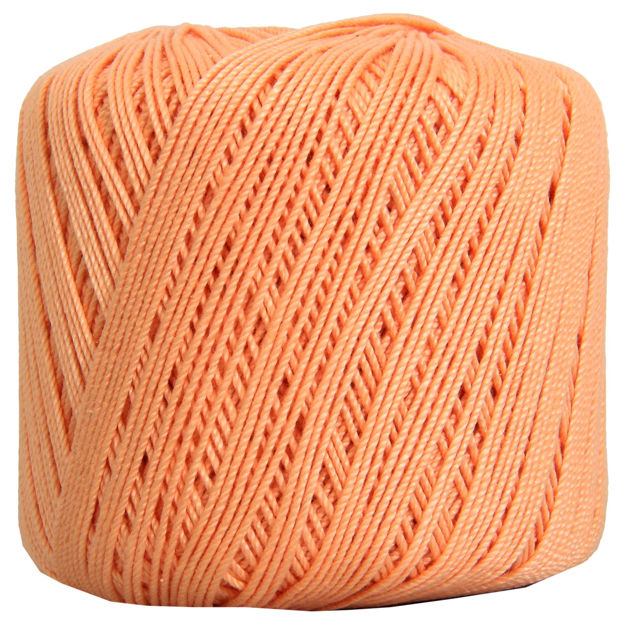Threadart 100% Pure Cotton Crochet Thread - Apricot - Size 10 and 3 - Singles and Bulk Packs Available - Size 3 - Color 17
