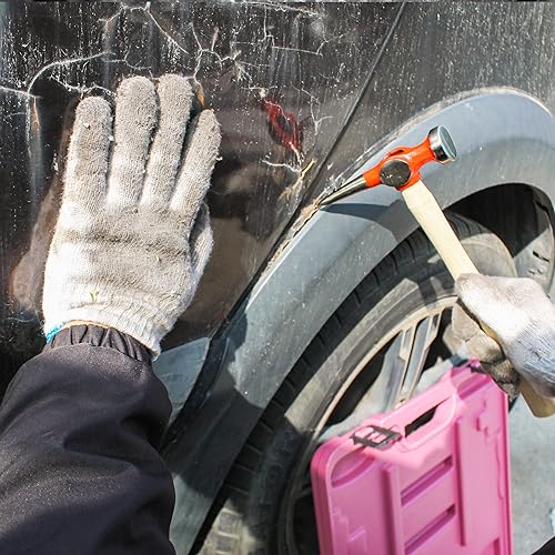 Miniatura 7 de Herramienta de reparación de carrocería automática de 9 piezas, herramienta de guardabarros de cuerpo de acero al carbono, martillo de cuerpo