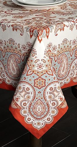 Miniatura 7 de Maison d' Hermine Mantel 100% algodón para mesas cuadradas de cocina, comedor, fiestas, bodas, Acción de GraciasNavidad (54 x 54 pulgadas),