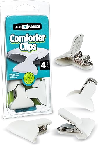 Miniatura 1 de Pinzas acolchadas para edredón y funda nórdica sujetadores para asegurar las mantas de la cama no más movimientos ni edredones arremangados pack de
