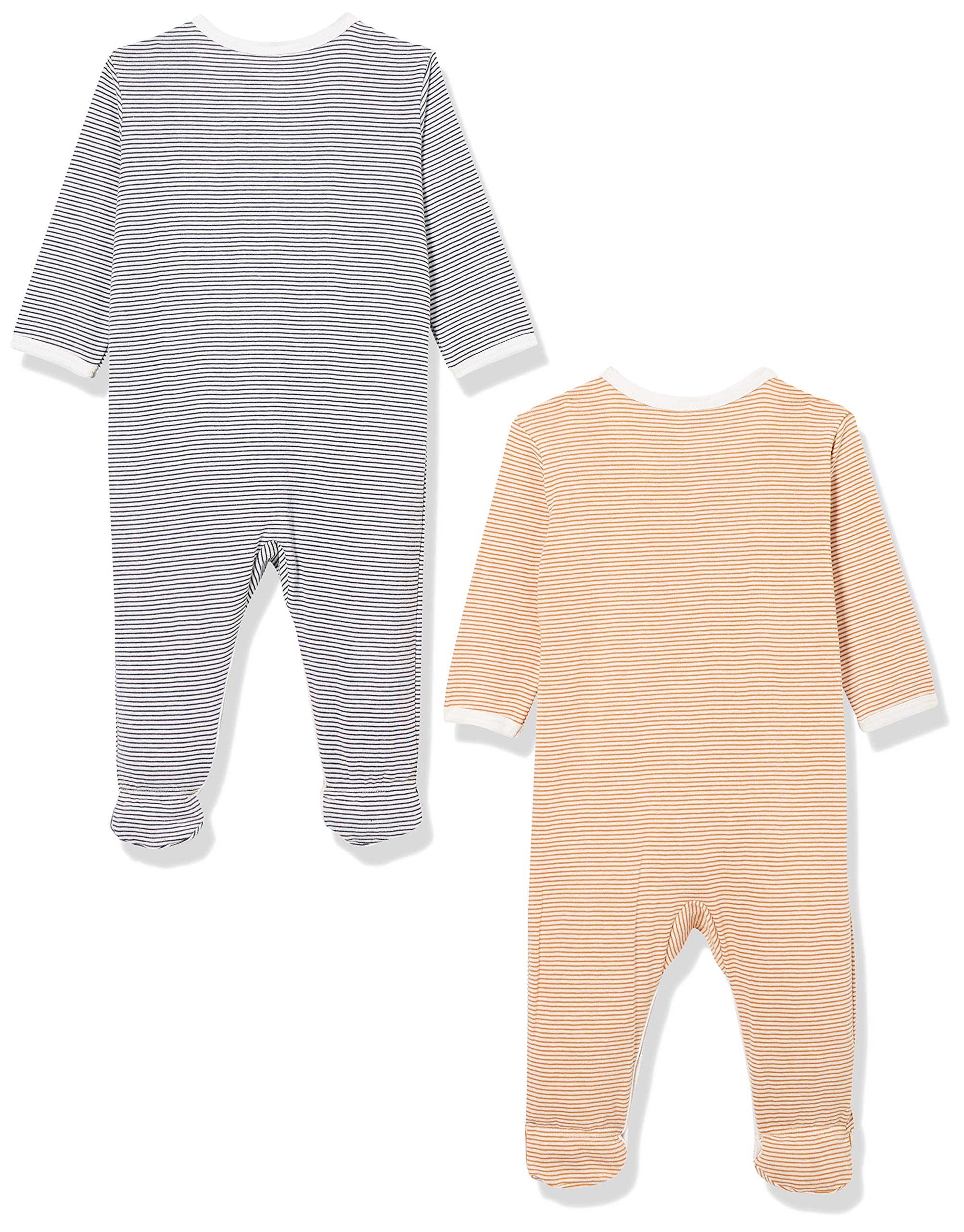Schiesser Unisex - Baby Schlafanzug Einteiler mit Fuß 2er Pack Doppelpack - 175192