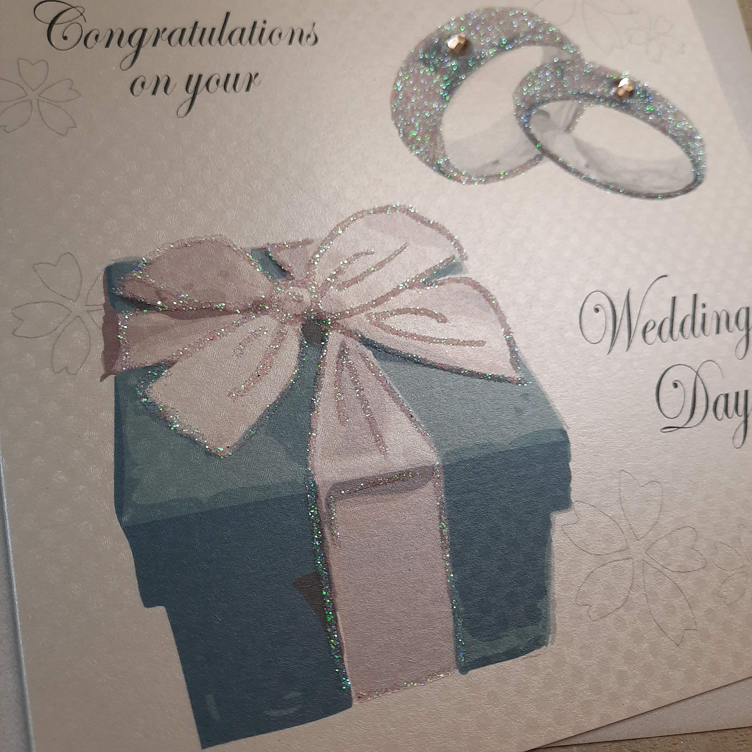 White Cotton Cards Hochzeitskarte Für Den Bruder – Handgefertigt, 16x16 Cm, Mit Anzug-Motiv & Glitzer, Für Homosexuelle Paare