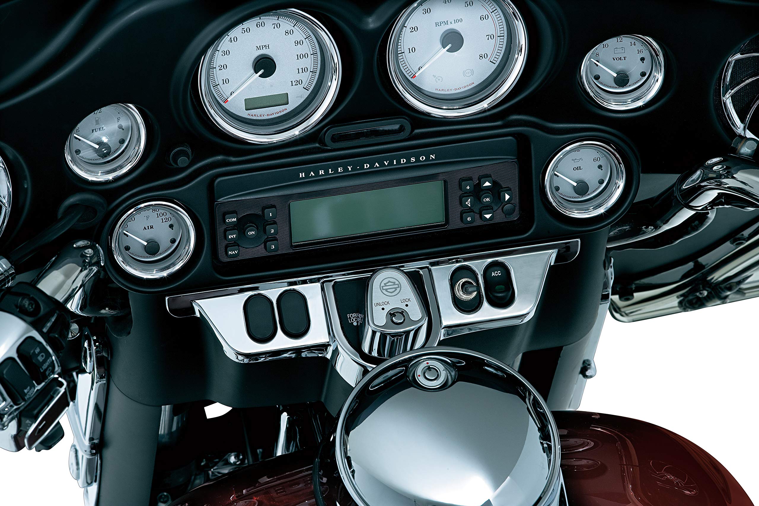 3783 ハーレー クリアキン クローム スイッチパネル アクセント