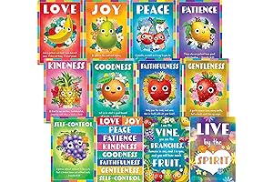 Fruit of the Spirit Small Poster Pack: Christian Character Posters for Sunday...