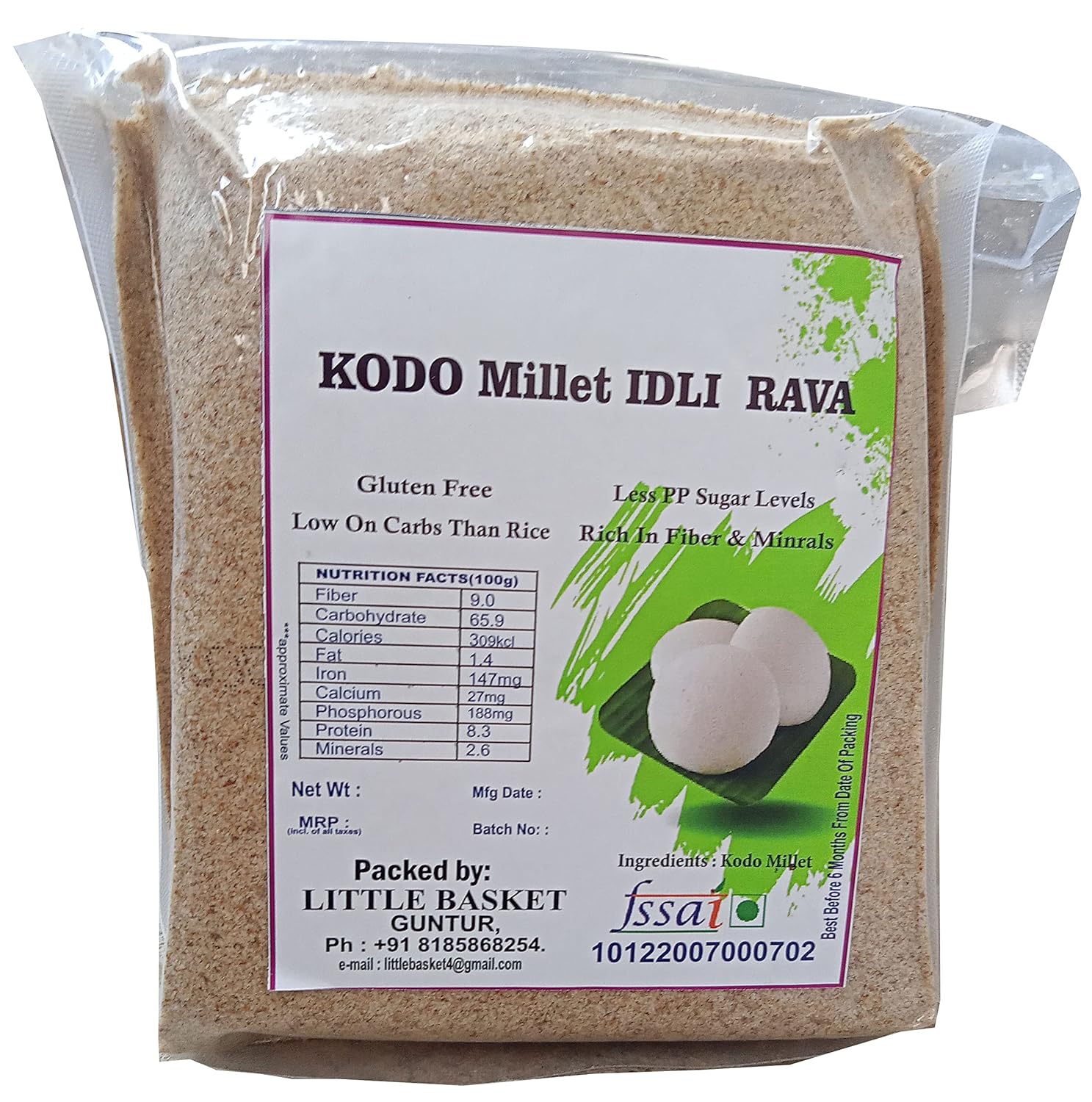 KODO MILLET UPMA RAVA & IDLY RAVA (400G X 1) Amazon.in Grocery & Gourmet Foods