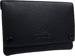 Tobacco Pouch & Stud Fastener - Black
