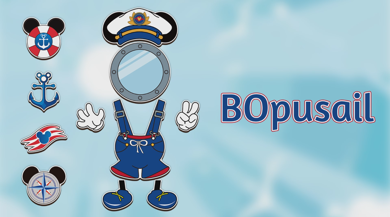 Imanes decorativos BOpusail 11 piezas tema crucero miniatura 7