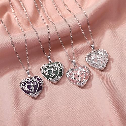 Miniatura 7 de Collar de piedra de cristal curativo, collar con colgante de piedras preciosas y espirituales naturales para mujeres y niñas